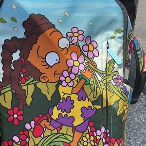 Loungefly Blue and Green Cartoon Character Backpack